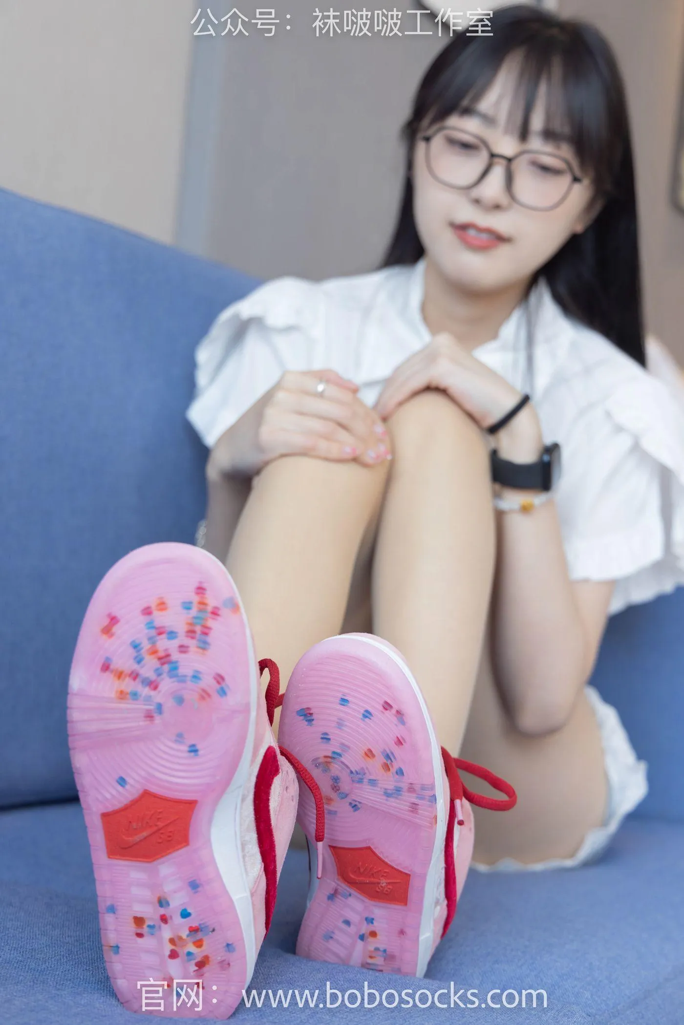 [BoBoSocks袜啵啵]NO.097 稚予-板鞋、玻璃丝短袜、肉丝 [140P]插图7